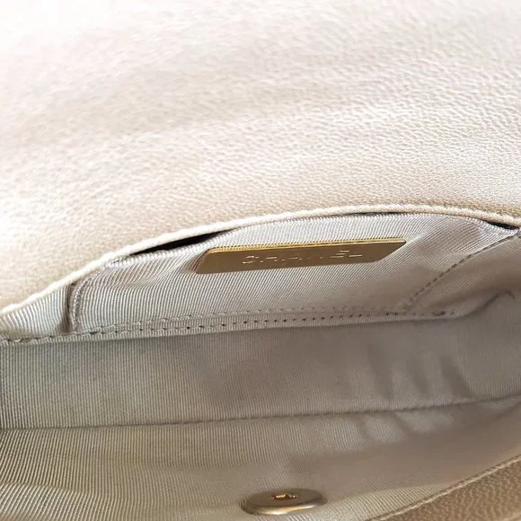 Sold on our website CHANEL 19 2020 Metallic Gold Goatskin Quilted Waist Belt Bag - Picture 12 of 13